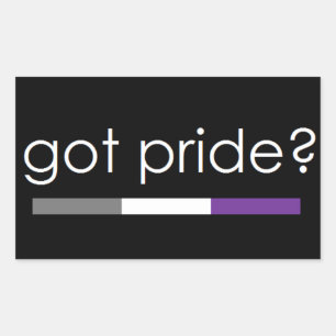 Got Pride? Asexual pride sticker