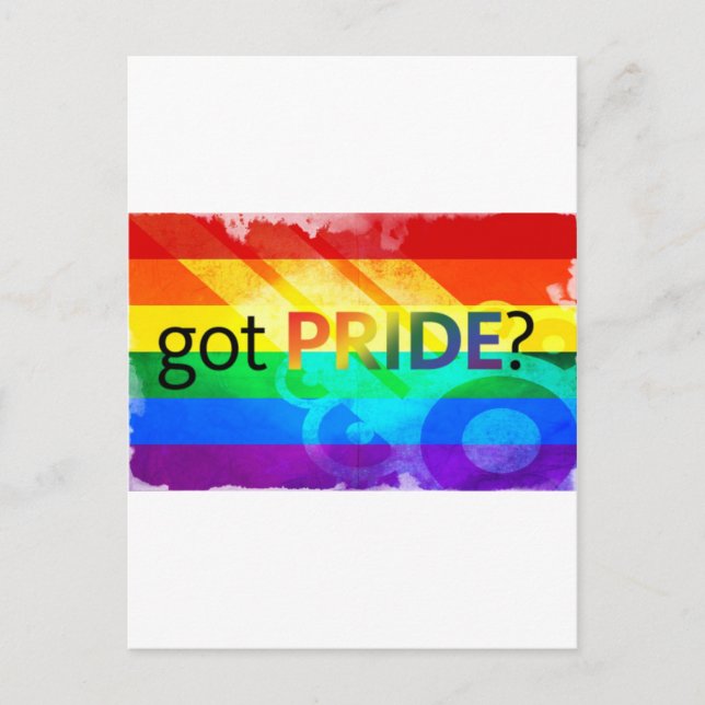 Got Pride LGBT Flag Postcard (Front)