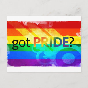 Got Pride LGBT Flag Postcard
