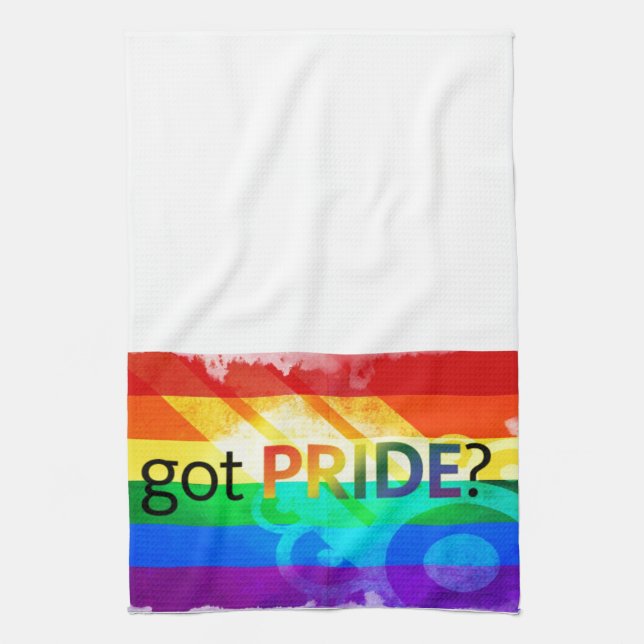 Got Pride LGBT Flag Tea Towel (Vertical)