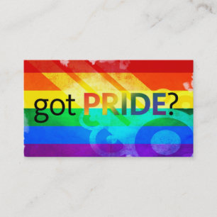 Got Pride? Rainbow Flag Biz Cards