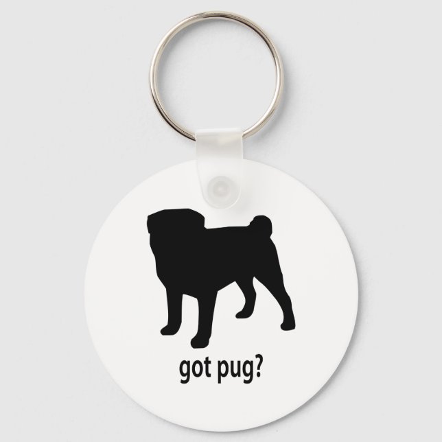 Got Pug Key Ring (Front)