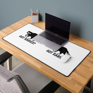 Got Rabies Racoon Desk Mat