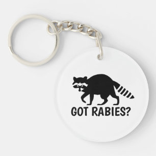 Got Rabies Racoon Key Ring