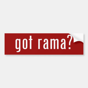 got rama? bumper sticker