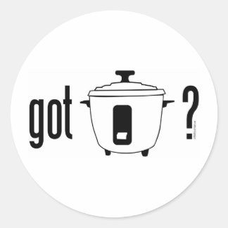 Got Rice? (cooker) Classic Round Sticker