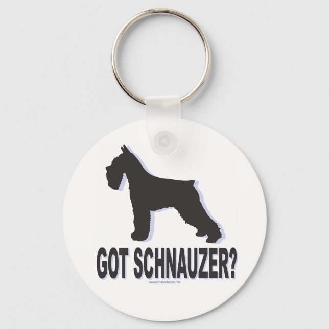 Got Schnauzer? Key Ring (Front)