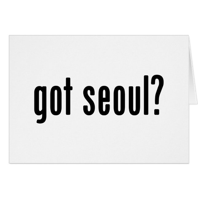got seoul? card (Front Horizontal)