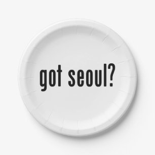got seoul? paper plate