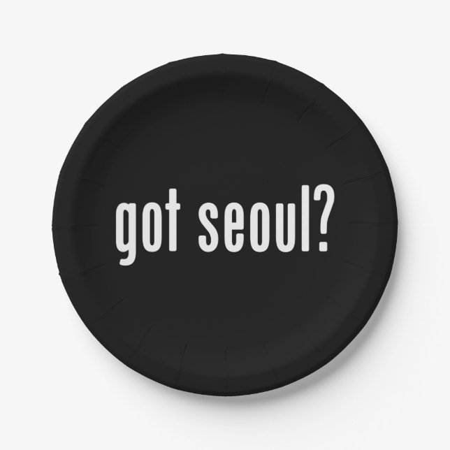 got seoul? paper plate (Front)