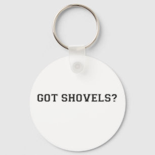 Got Shovels? Sporty Text Key Ring