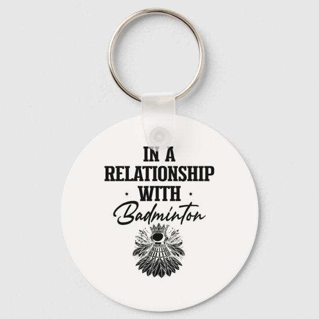 Got Shuttle Badminton Player Shuttle Racket 1  Key Ring (Front)