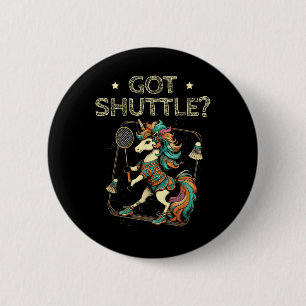Got Shuttle Badminton Player Shuttle Racket  6 Cm Round Badge