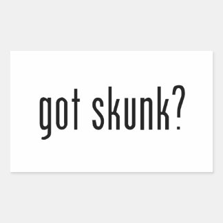 got skunk? rectangular sticker