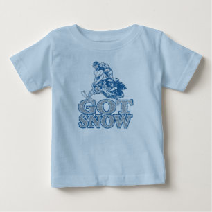 Got-Snow-Distressed-GreyBlu Baby T-Shirt