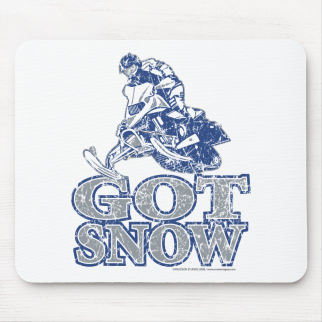 Got-Snow-Distressed-GreyBlu Mouse Pad (Front)
