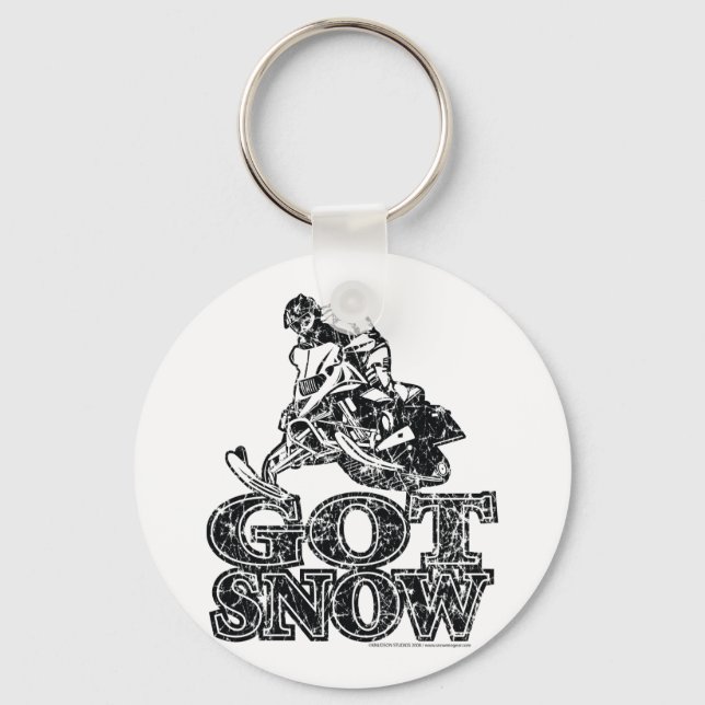 Got-Snow-Distressed Key Ring (Front)