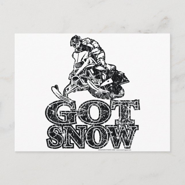 Got-Snow-Distressed Postcard (Front)