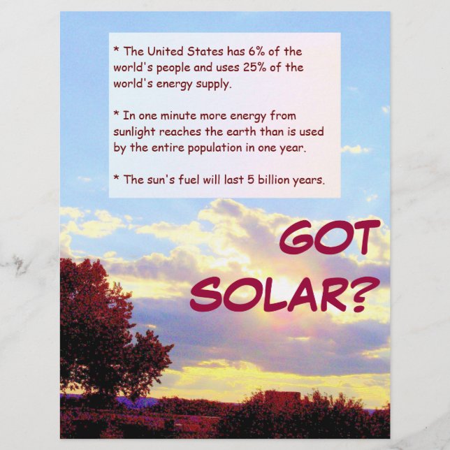 GOT SOLAR? flyer (Front)