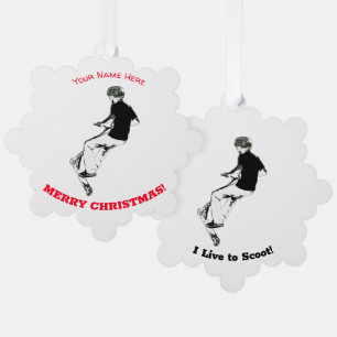 Got Some Air! - Stunt Scooter Trick Tree Decoration Card