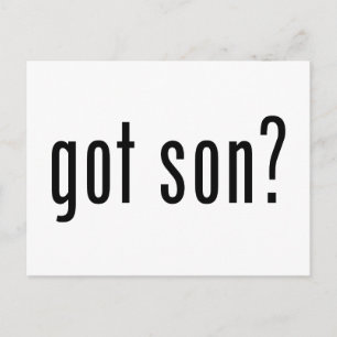 got son? postcard