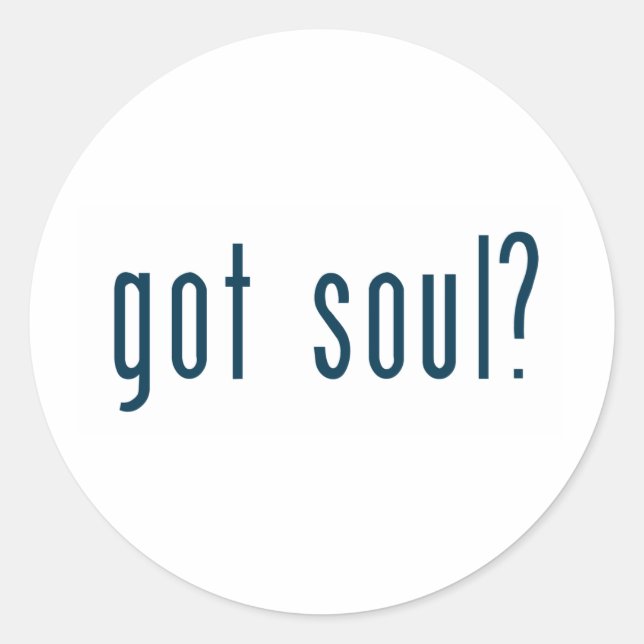 got soul classic round sticker (Front)
