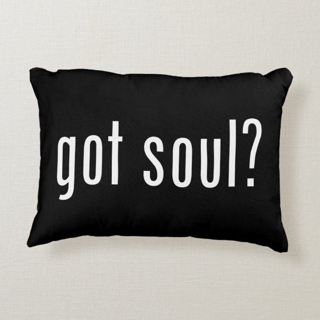 got soul? decorative cushion (Back)