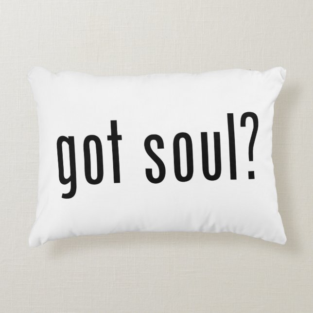 got soul? decorative cushion (Front)
