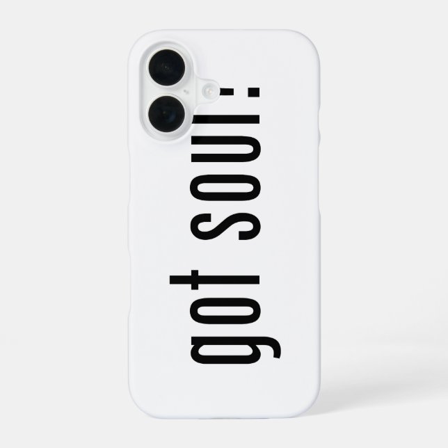 got soul? iPhone 16 case (Back)