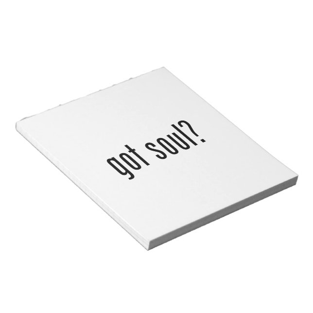 got soul? notepad (Angled)