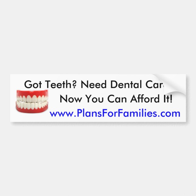 Got Teeth? Bumper Sticker (Front)