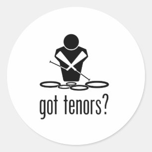 got tenors? classic round sticker