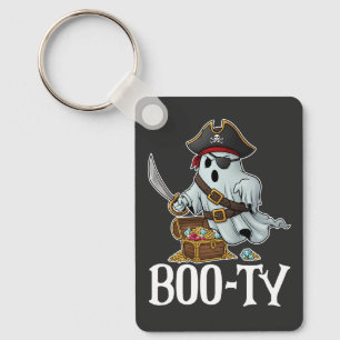 Got That Boo-ty Ghostly Pirate Halloween Key Ring