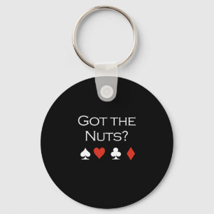 Got the nuts T-shirt white Key Ring