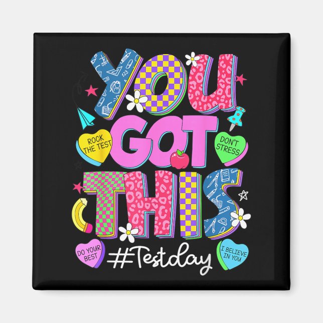 Got This Dont Stress Rock The Test Test Day Magnet (Front)