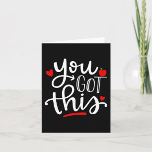 Got This Funny Teacher Student Testing Day Gifts  Card