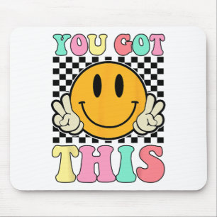 Got This Retro Smile Motivational Testing Day Teac Mouse Pad