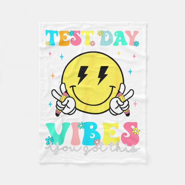 Got This Test Day State Testing Teacher Staar Test Fleece Blanket (Front)
