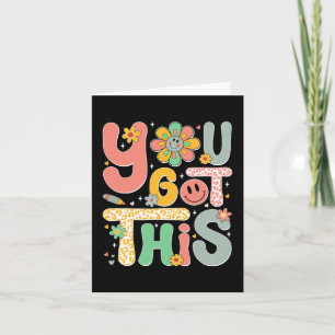 Got This Testing Day Groovy Motivational Teacher S Card