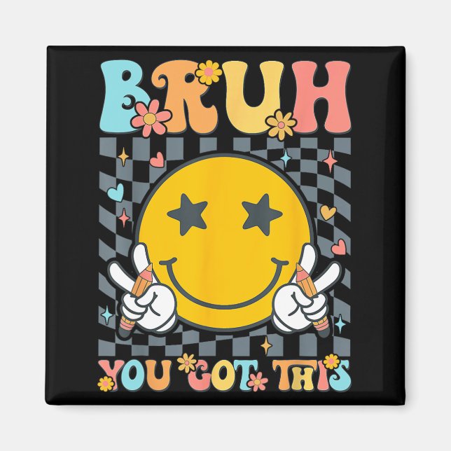 Got This Testing Day Groovy Motivational Teacher S Magnet (Front)