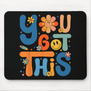 Got This Testing Day Groovy Motivational Teacher S Mouse Pad