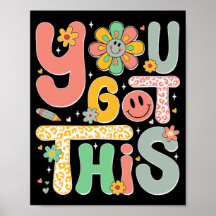 Got This Testing Day Groovy Motivational Teacher S Poster