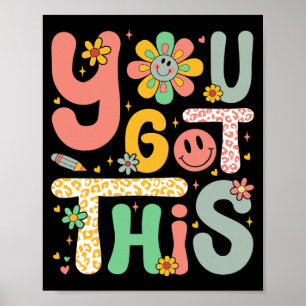 Got This Testing Day Groovy Motivational Teacher S Poster