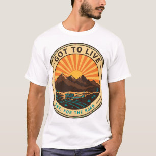 Got To Live Desert Sunset Badge T-Shirt