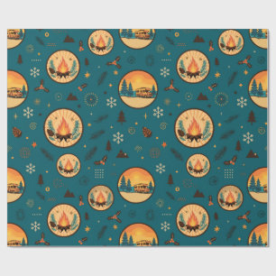 Got To Live Holiday Campfire Wrapping Paper