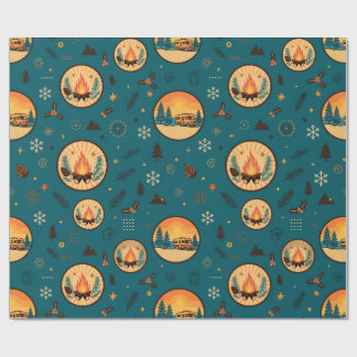 Got To Live Holiday Campfire Wrapping Paper