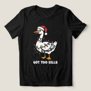 Got Too Silly Christmas Funny Santa Humour Tri-Blend Shirt