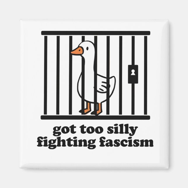 Got Too Silly Fighting Facism No King USA  Magnet (Front)