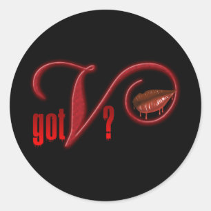 Got V - Vampire Blood Classic Round Sticker