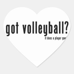 Got Volleyball? Heart Sticker
